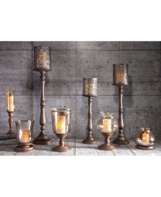 10-Inch Acanthus Collection Gold Foil Candle Holder