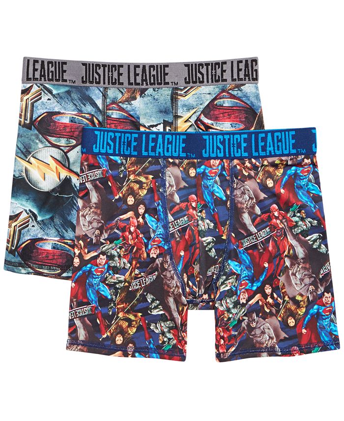 DC Comics 2-Pk. Justice League Boxer Briefs, Little Boys & Big