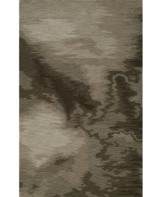 D Style Fade Fad3 Chocolate Area Rug Collection In Taupe