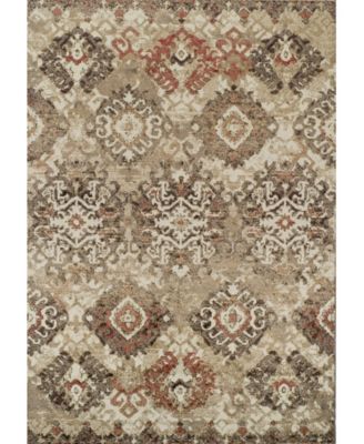 D Style Alanna Ala10 Ivory Area Rug Collection In Steel