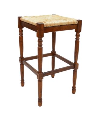 French Country 30" Turned Leg Seat Stool