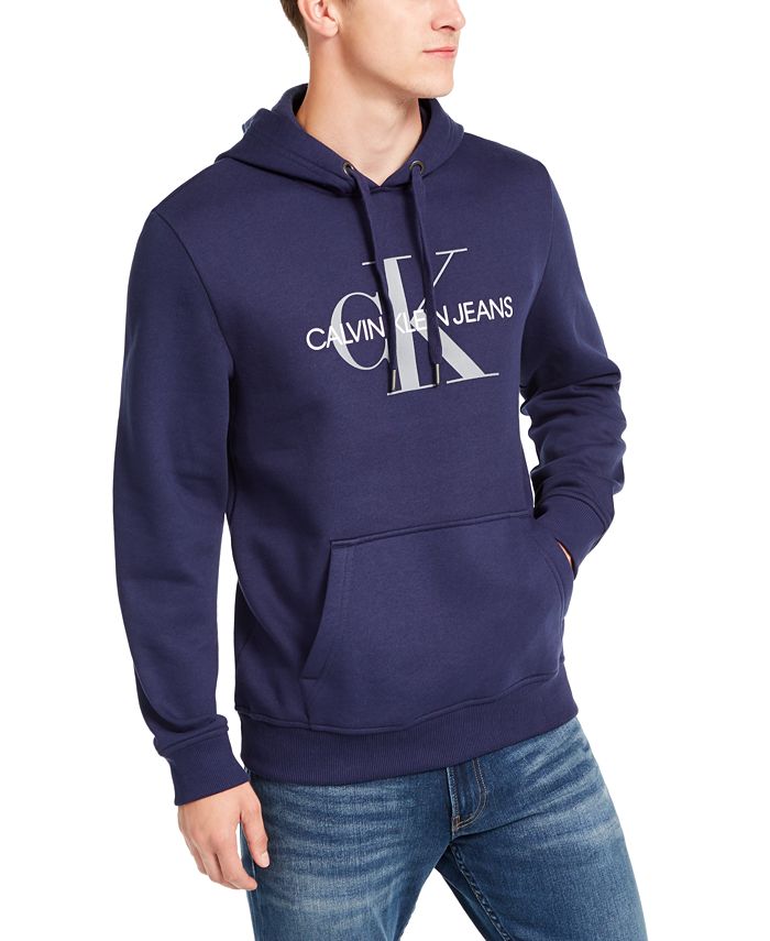Calvin Klein Jeans relaxed fit sweatshirt in cream with monogram