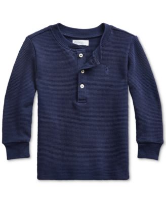 ralph lauren waffle knit henley