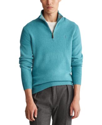 Polo Ralph Lauren Men's Wool-Cashmere Quarter-Zip Sweater