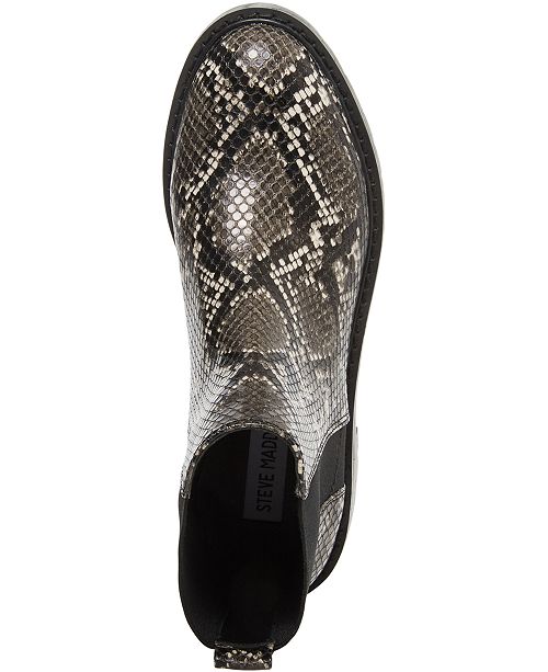 Steve Madden Women's Gliding Chelsea Bootie Black 8M