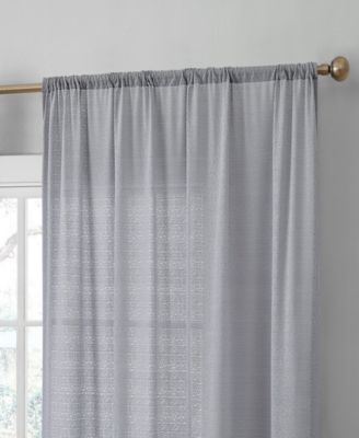 Monaco Premium Soft Decorative Ombre Lace Semi Sheer Light Filtering Rod Pocket Window Treatment Curtain Drapery Panels for Bedroom & Living Room - Set of 2 Panels