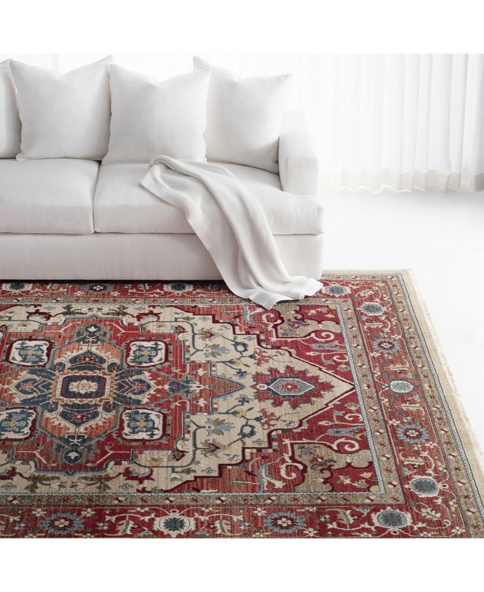 Lauren Ralph Lauren Quentin LRL1298C Red and Beige Area Rug Collection