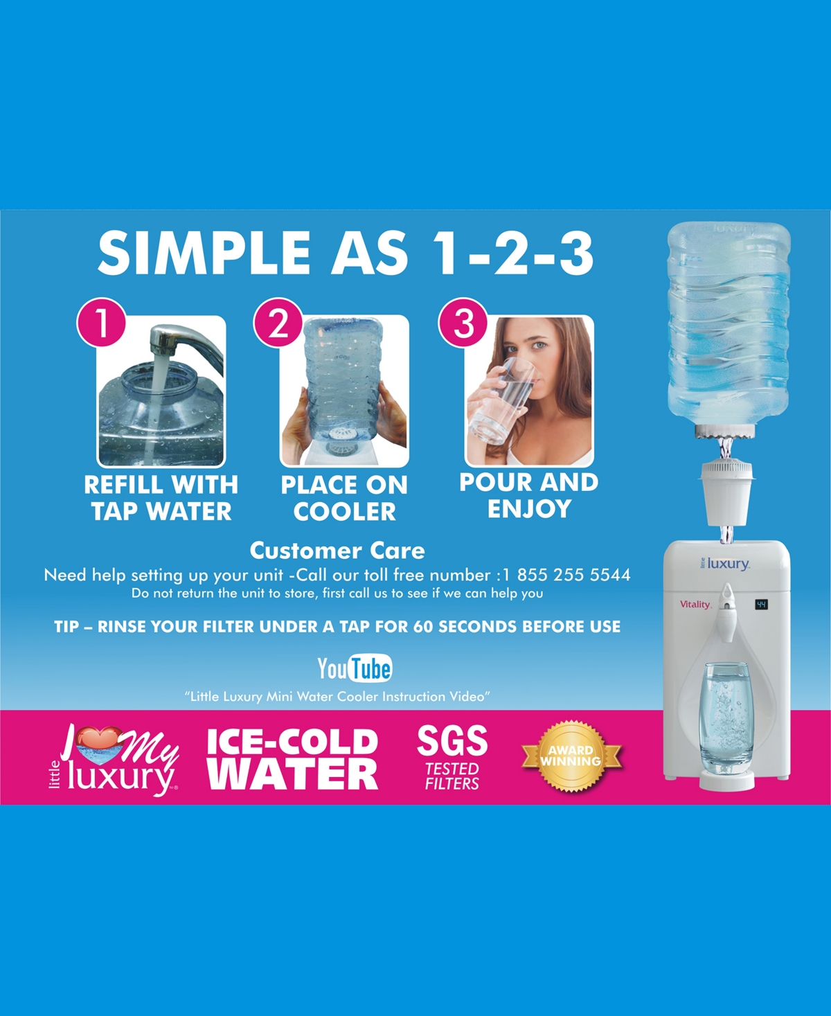 Little Luxury Vitality Mini Water Cooler