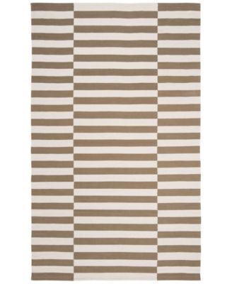 Lauren Ralph Lauren Ludlow Stripe Lrl7350c Sepia Area Rug Collection