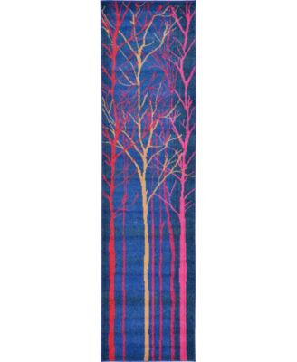 Bayshore Home Newwolf New4 Blue Area Rug Collection