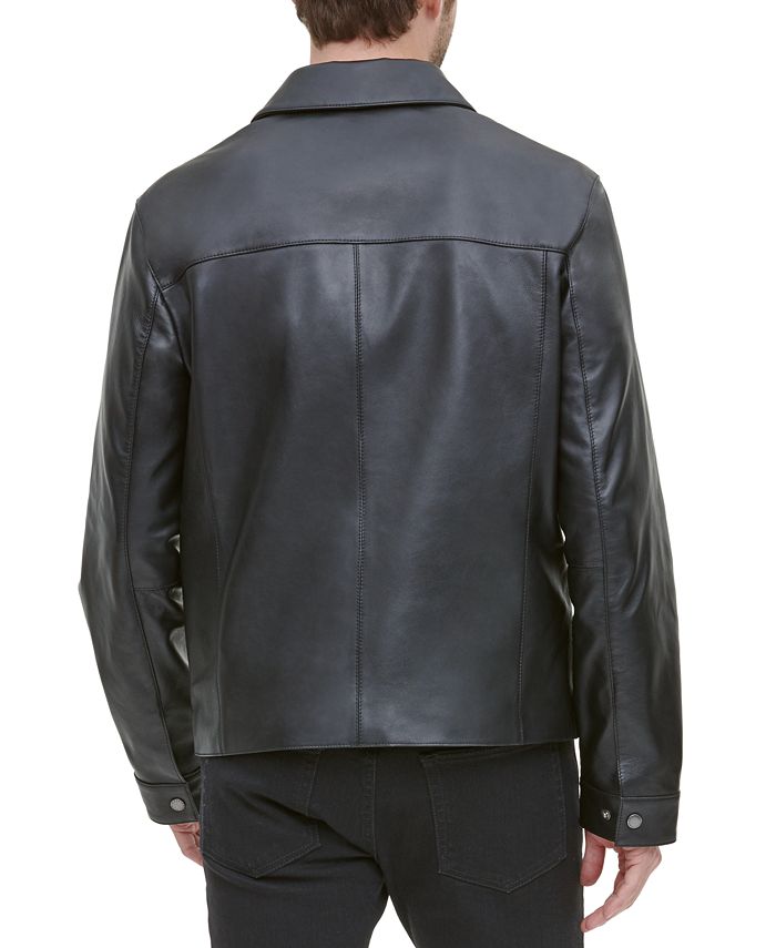 Cole haan leather jacket sale macys