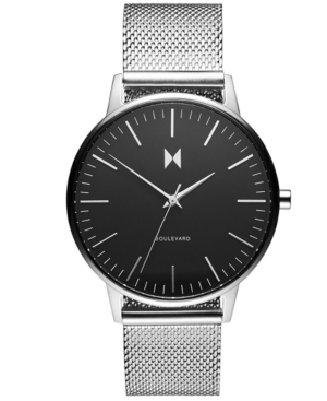 image of Mvmt Women-s Boulevard Wilshire Stainless Steel Mesh Bracelet Watch 38mm
