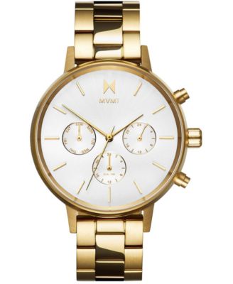 MVMT - Women's Nova Solis Gold-Tone Stainless Steel Bracelet Watch 38mm