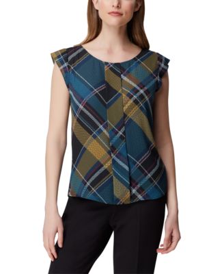 tahari plaid sweater