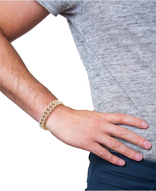 Macy's cuban link bracelet clearance