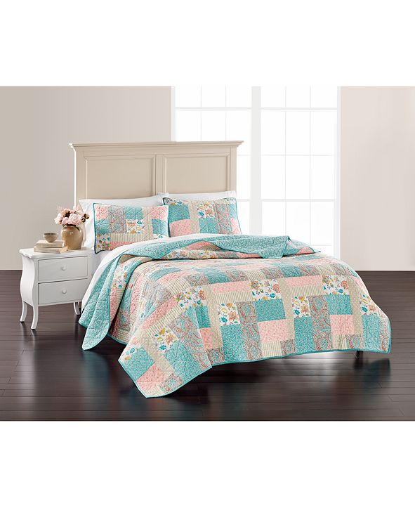 Martha Stewart Collection Southern Living Patchwork King Quilt, Created