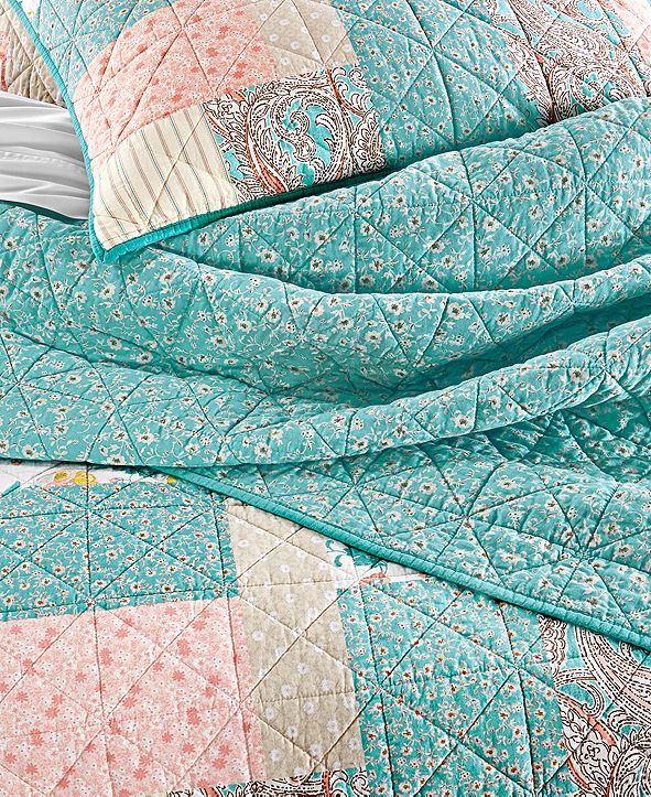 Martha Stewart Collection Southern Living Patchwork King Quilt, Created