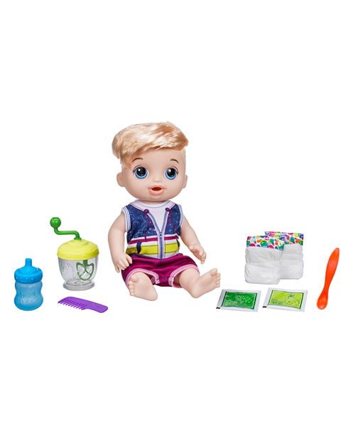 Baby Alive Closeout Sweet Spoonfuls Blonde Straight Hair Baby Boy