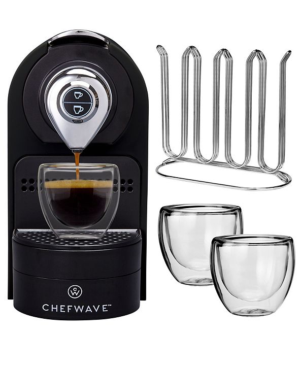 ChefWave Kava Mini Espresso Machine for Nespresso ...