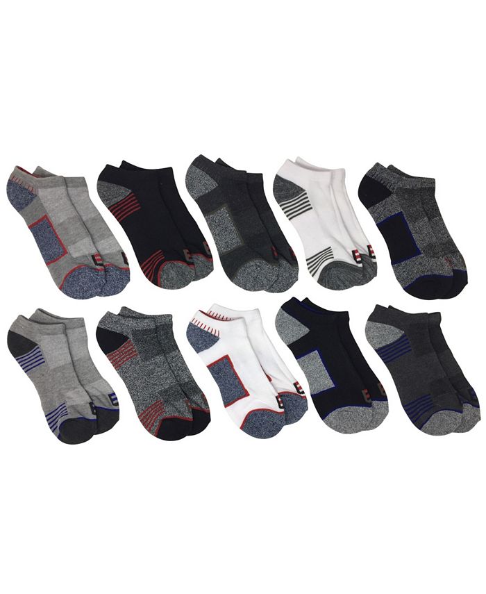 Locker Room Men's 10-Pack Cushion Ankle Athletic Socks - Macy's