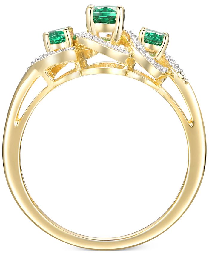 Macy's emerald rings shop sale