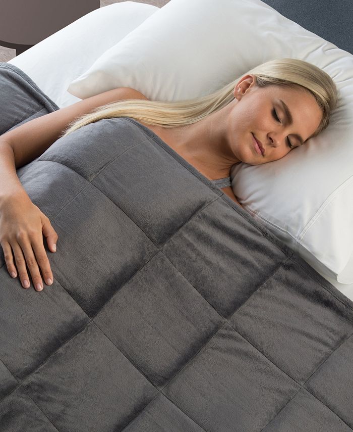 Sharper Image Calming Comfort 10lb Weighted Blanket Macy