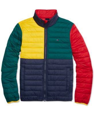 tommy hilfiger men's adaptive insulated jacket with magnetic zipper