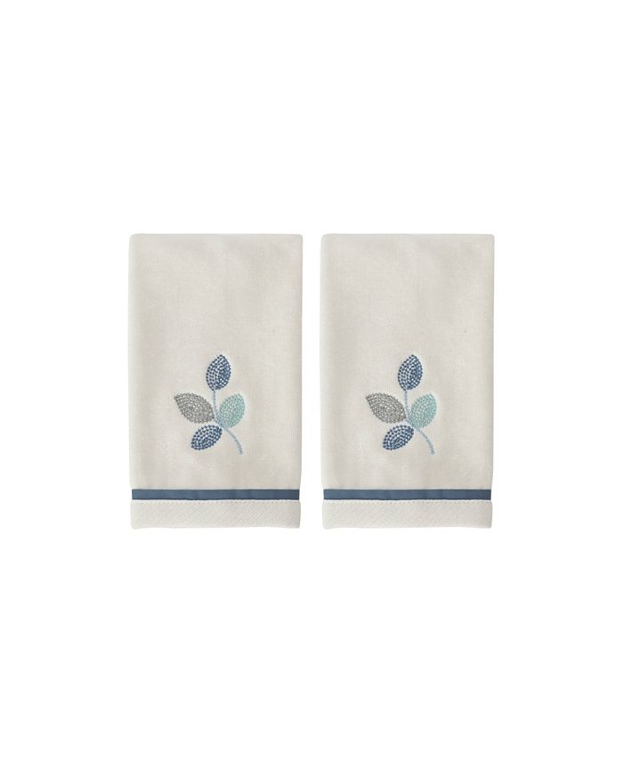 Croscill Mosaic Leaves Spa 2Pc. Fingertip Towel Set Macy's