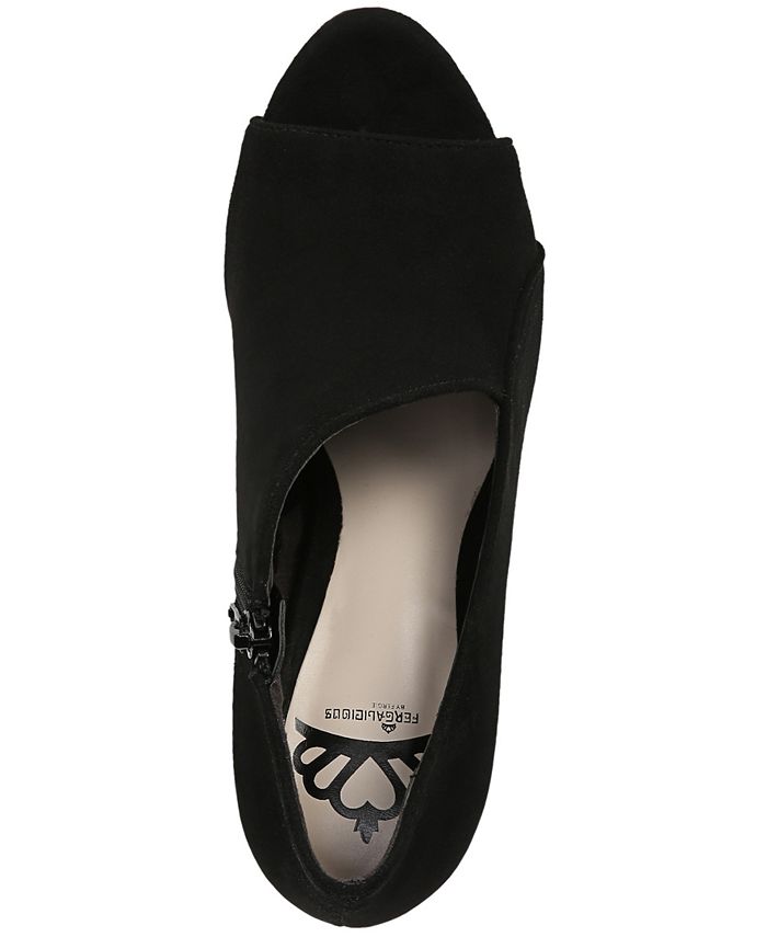 fergalicious peep toe booties