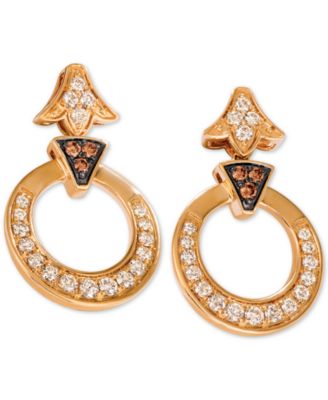 Le Vian - Diamond Circular Drop Earrings (1-1/5 ct. t.w.) in 14k Gold