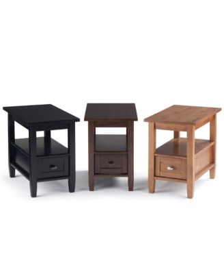 Warm Shaker Narrow Side Table