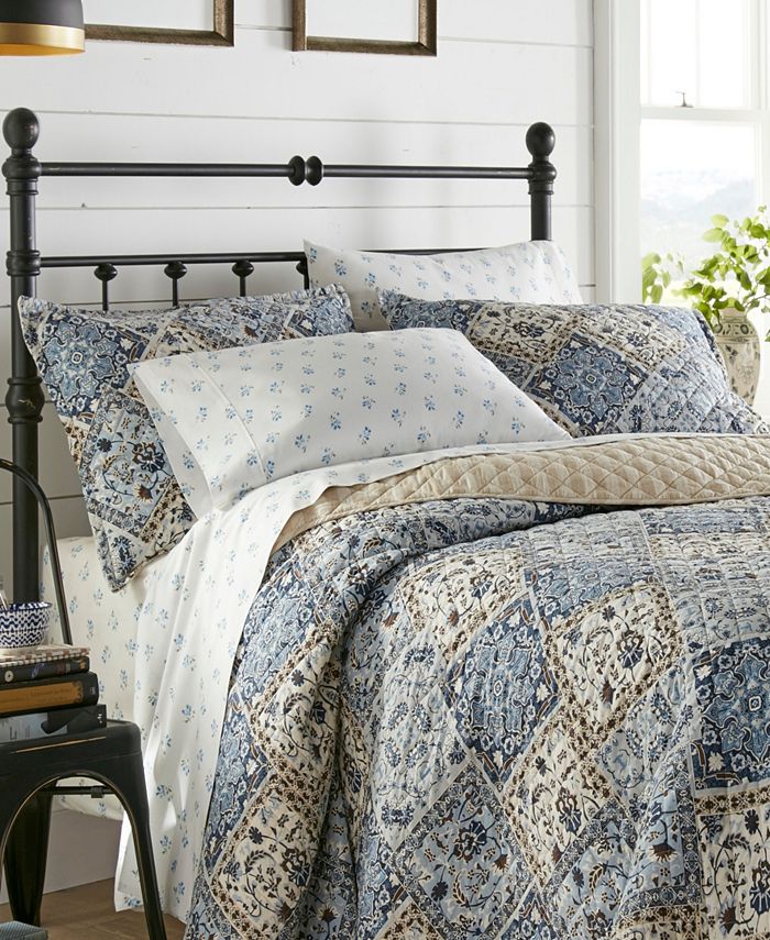 Stone Cottage Arell Cotton Reversible 3 Piece Quilt Set, Full/Queen
