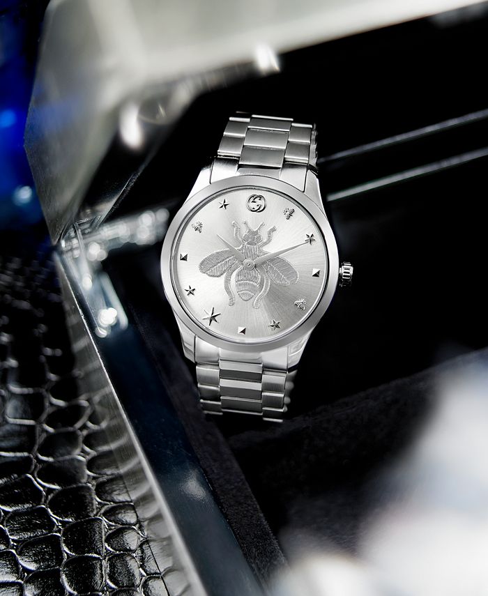 Gucci - Unisex Swiss G-Timeless Stainless Steel Bracelet Watch 38mm