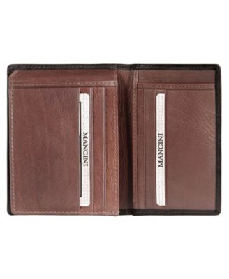 Casablanca Collection Men's RFID Secure Center Unique Vertical Wing Wallet