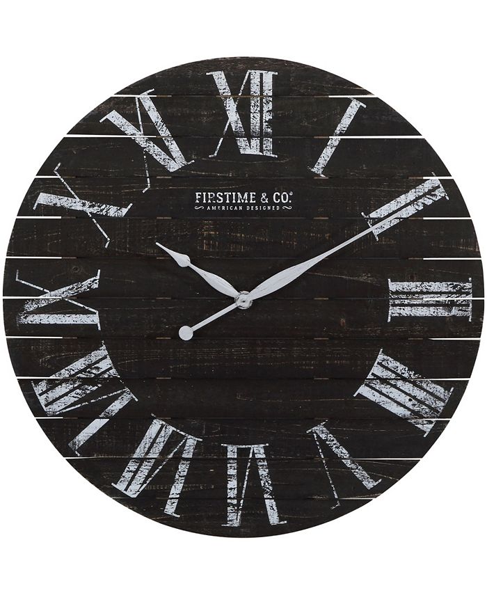 FIRSTIME & CO Midnight Shiplap Wall Clock Macy's