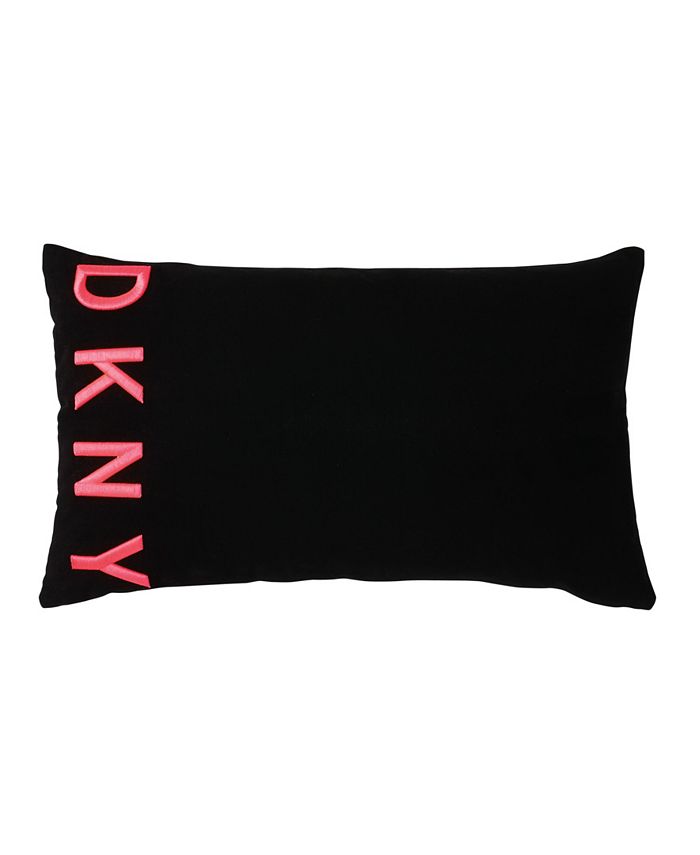 DKNY Embroidered Logo 12" x 20" Decorative Pillow Macy's