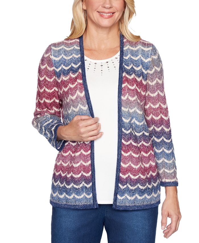 Alfred Dunner Autumn Harvest LayeredLook Sweater Top Macy