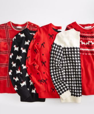 Charter Club Scottie Fair Isle Sweater 