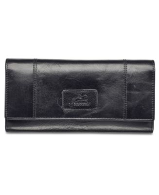 Mancini Casablanca Collection RFID Secure Ladies Trifold Wing Wallet ...