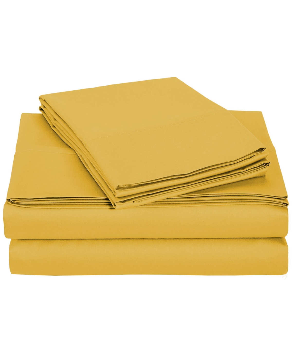 Universal Home Fashions University Solid Microfiber 6-pc. Sheet Set, Full In Gold