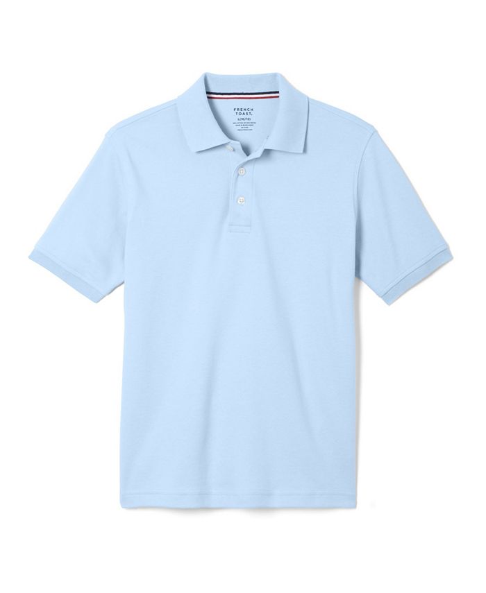 French Toast Big Boys Short Sleeve Interlock Knit Polo Shirt - Macy's