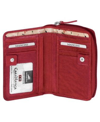 Casablanca Collection RFID Secure Small Clutch Wallet