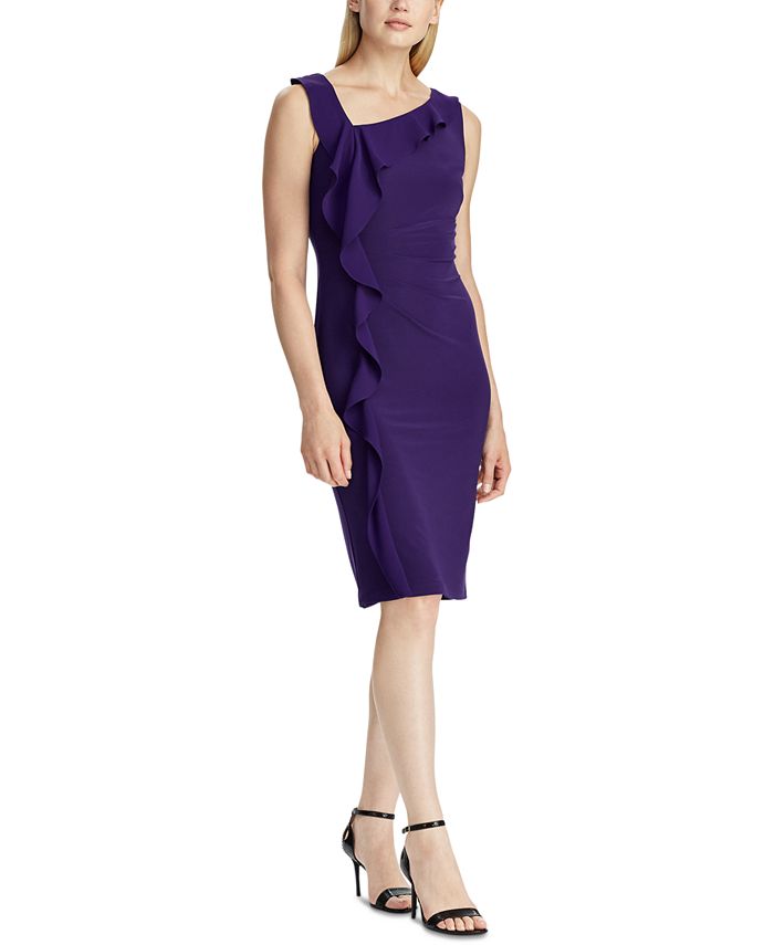 Lauren Ralph Lauren Sleeveless Satin Dress - Macy's