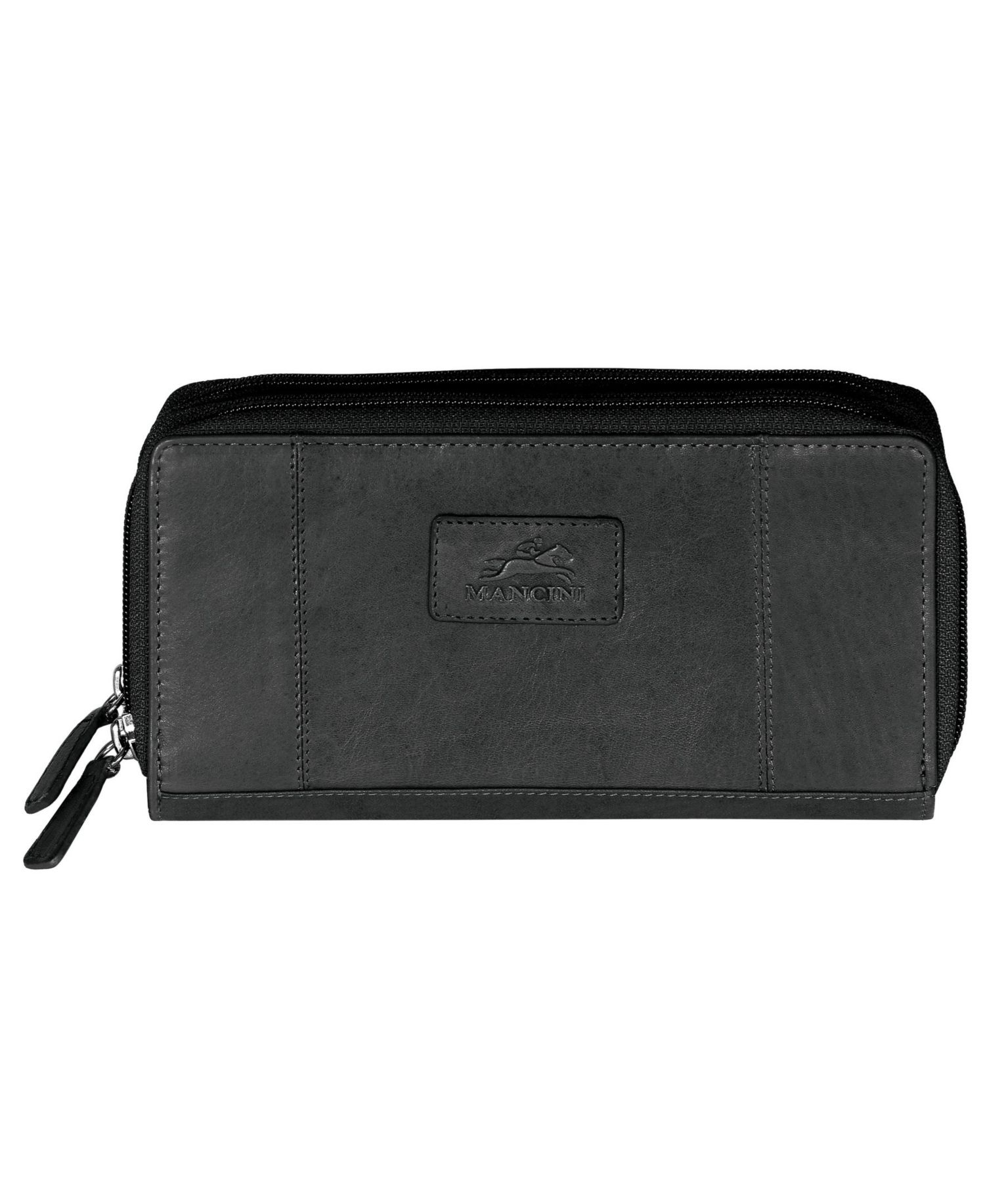 Casablanca Collection RFID Secure Double Zipper Wallet