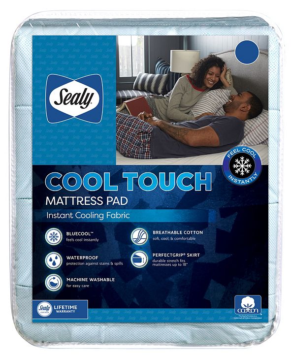 Sealy Cool to the Touch Instant Cooling Mattress Pad, King ...