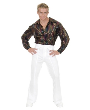 BuySeason Men's Glitter Disco Shirt Costume