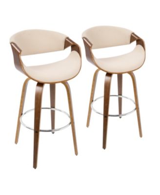 Lumisource - Curvini 30" Bar Stool, Quick Ship (Set of 2)