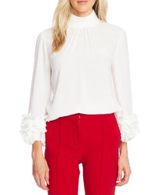 vince camuto ruffle sleeve top