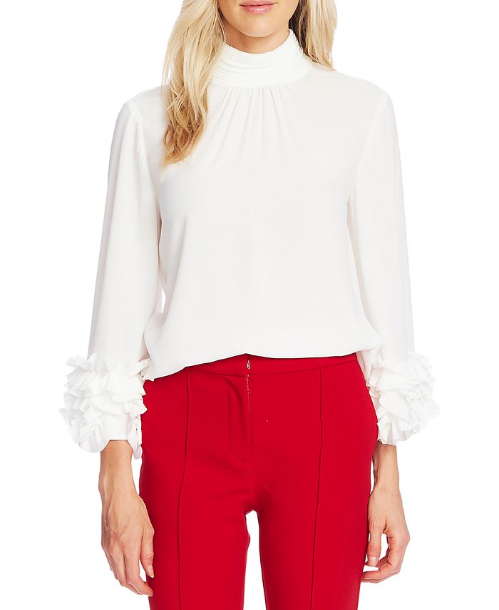 Macy's clearance ruffle blouse