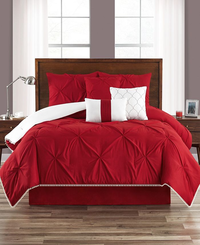 Sanders PomPom Twin XL 5 Piece Comforter Set Macy's